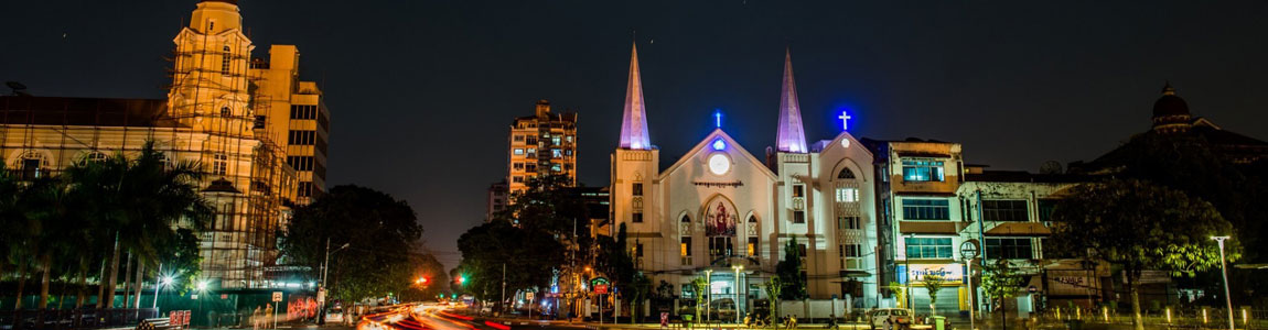 Yangon Night Veiw Photo